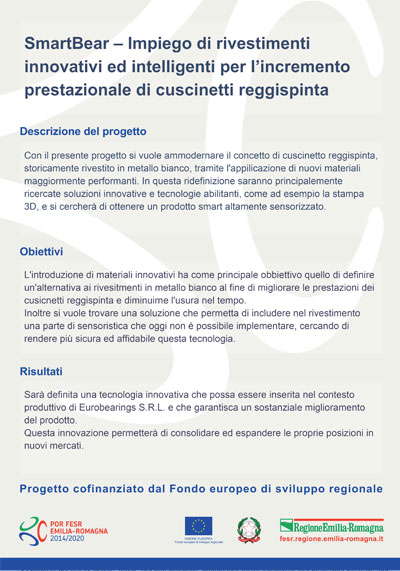 Projet Smartbear Eurobearings - Initiative d'innovation et de digitalisation industrielle
